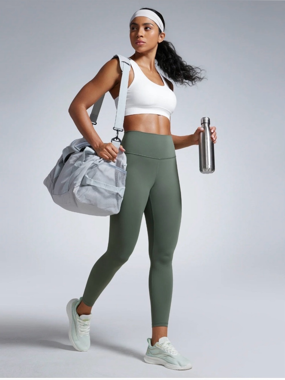 CRZ YOGA Butterluxe High Waisted Yoga Leggings Sage Green Size Small NWT